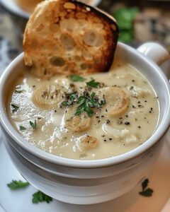 Velvety Garlic French Comfort Soup Recipe