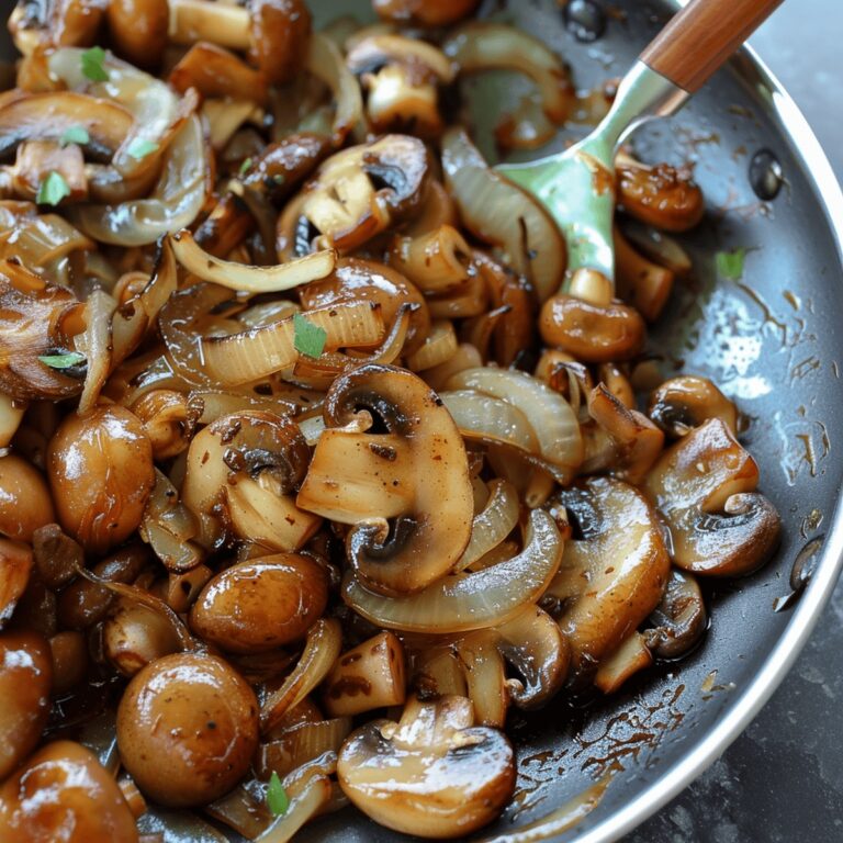 Savory Sauteed Mushrooms and Onions Recipe