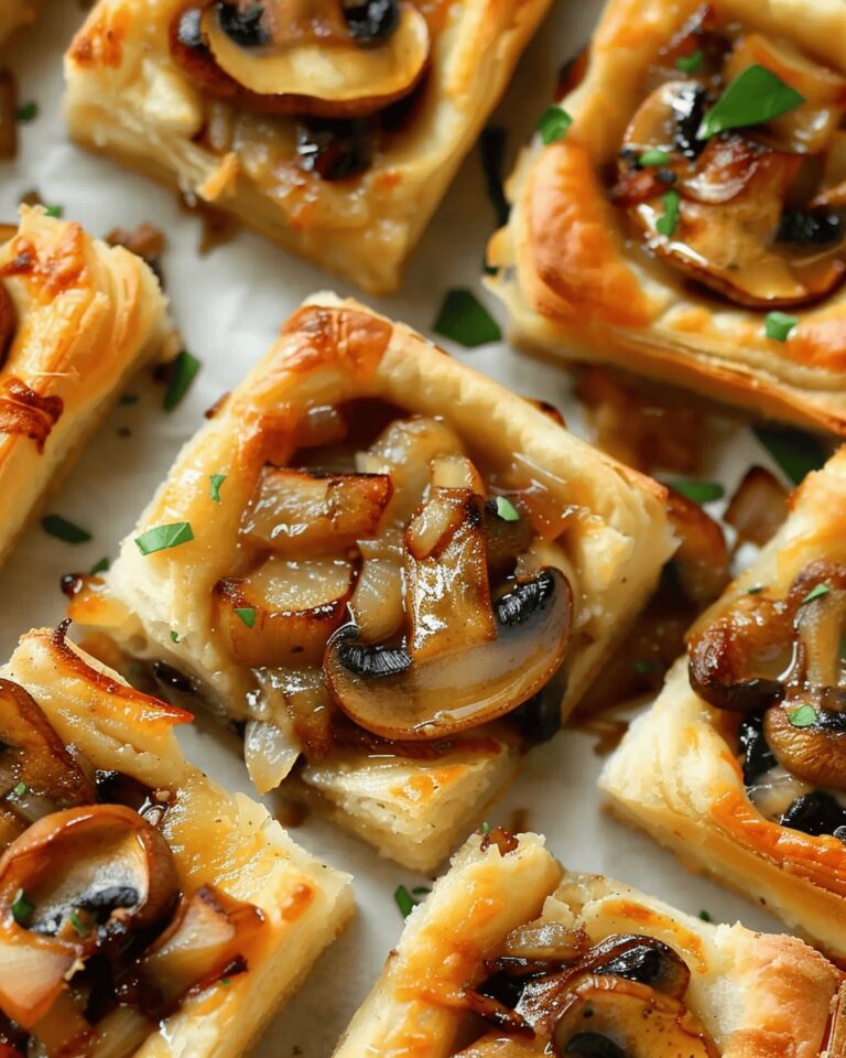 Crispy Onion, Savory Mushroom, Juicy Apple, and Creamy Gruyere Bites Recipe