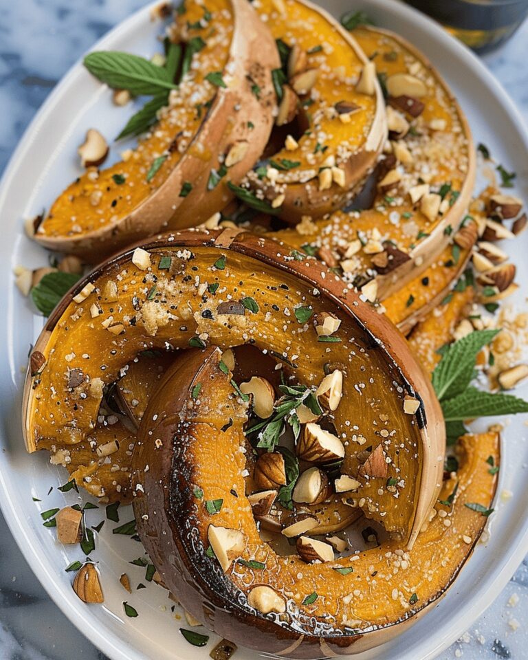 Caramelized Maple Roasted Pumpkin With Hazelnuts And Mint Recipe