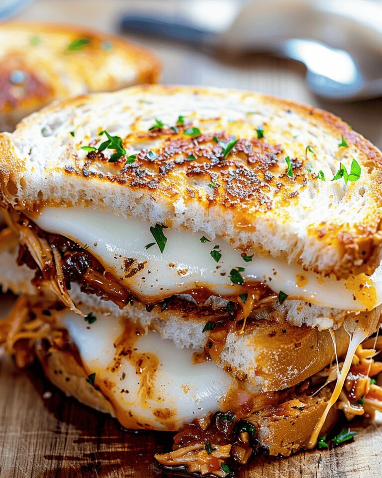 Smoky BBQ Chicken Grilled Cheese Recipe