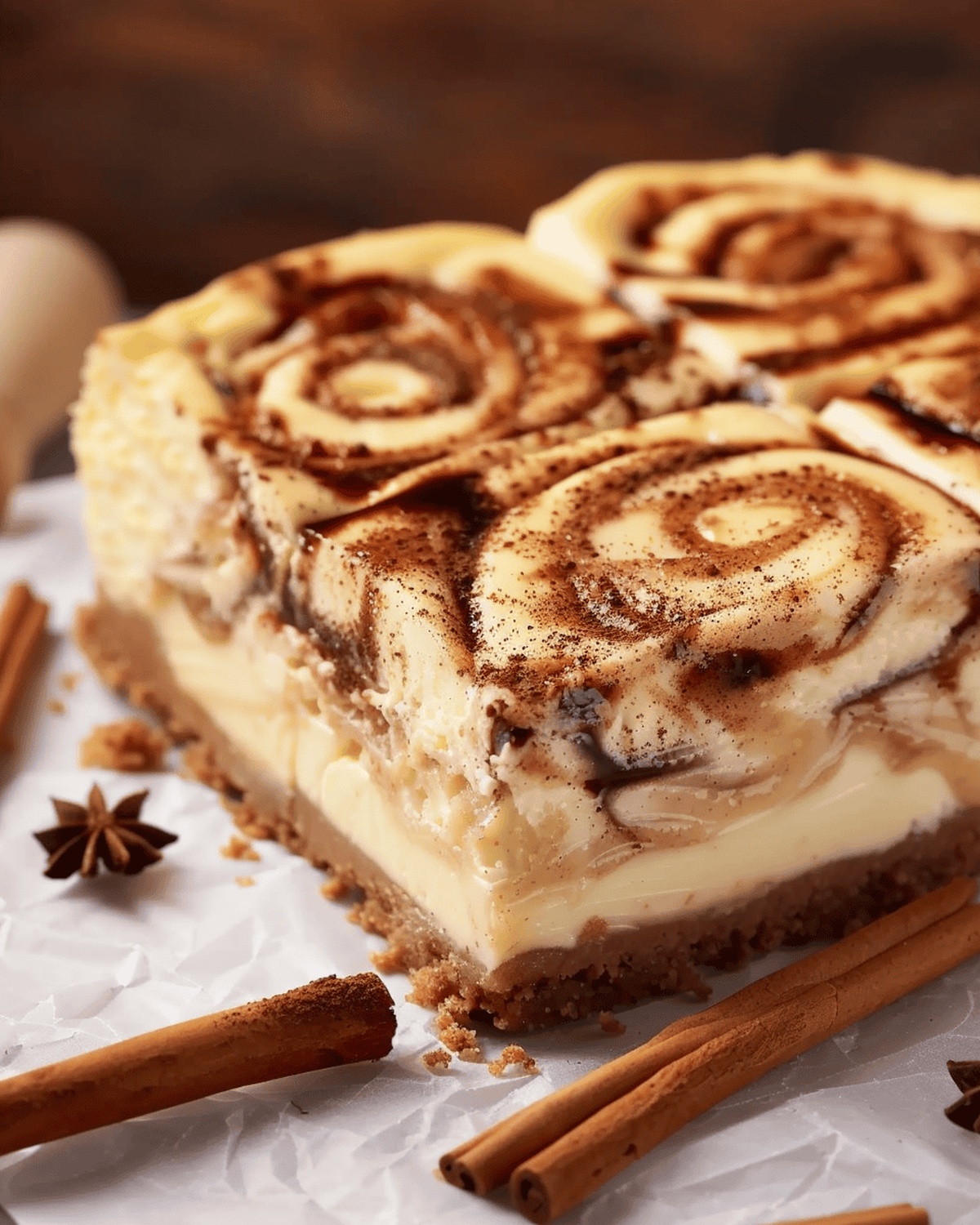Velvety Cinnamon Swirl Cheesecake Recipe