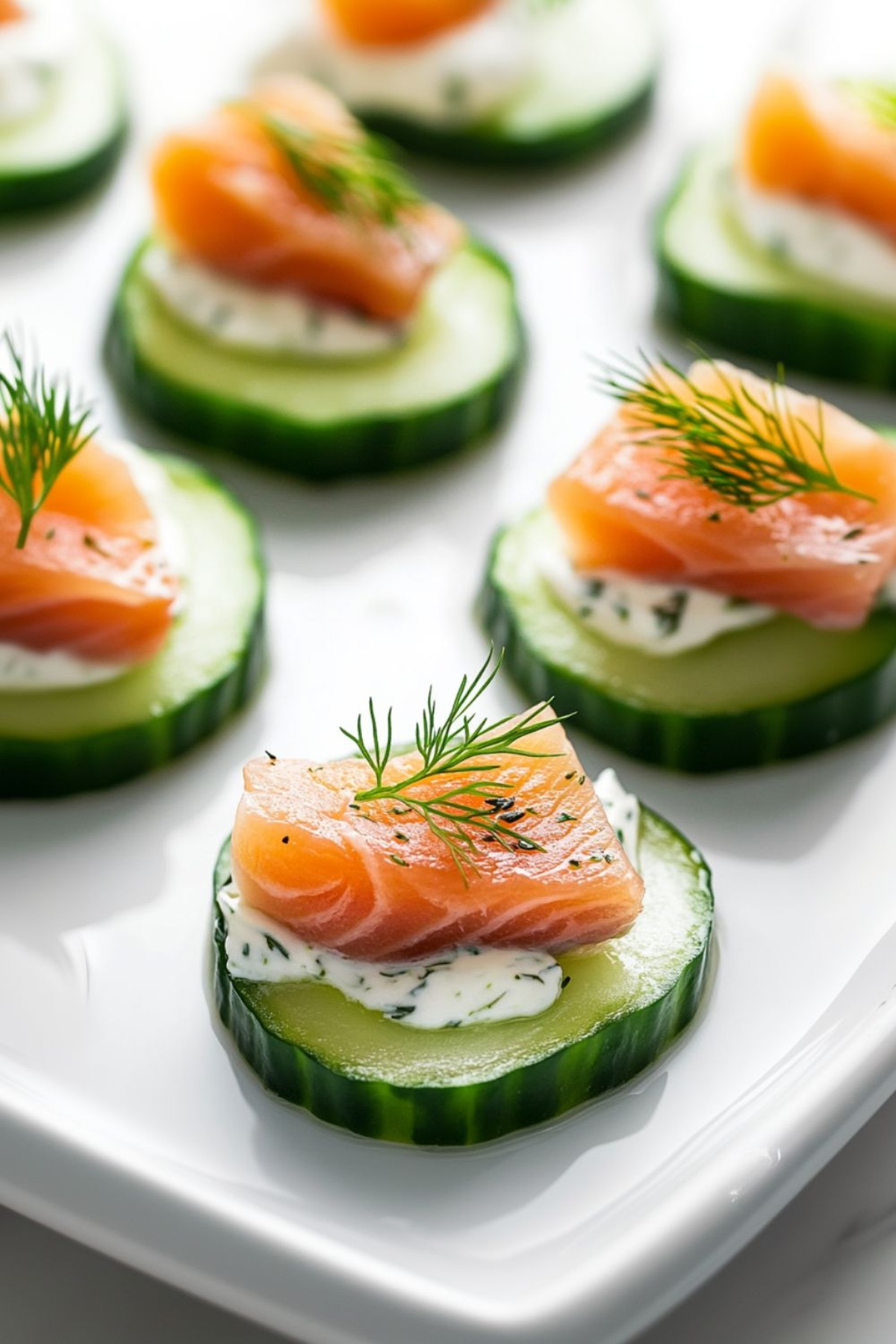 Low Carb Keto Smoked Salmon Cucumber Bites Recipe