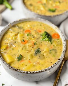Velvety Broccoli Potato Cheese Soup Recipe