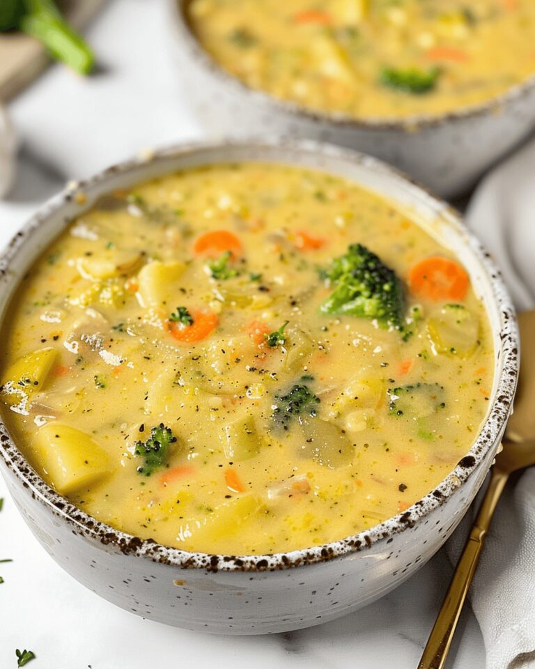 Velvety Broccoli Potato Cheese Soup Recipe
