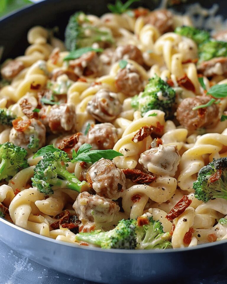 Dreamy Sausage, Broccoli, And Sun-Dried Tomato Pasta Recipe