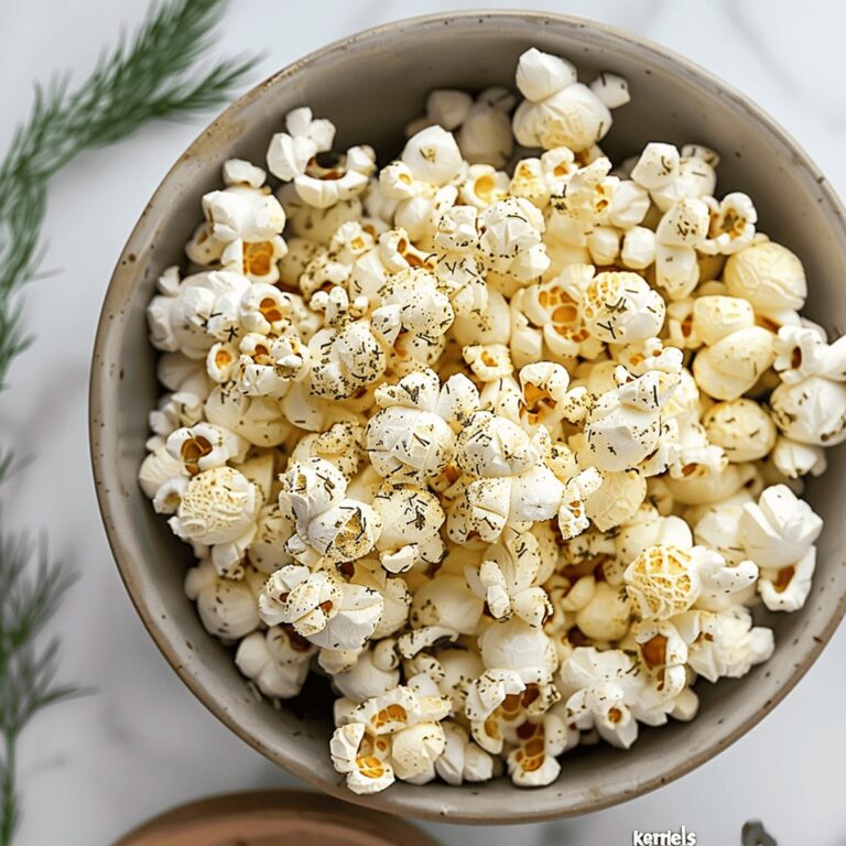 Crunchy Dill Pickle Popcorn Recipe