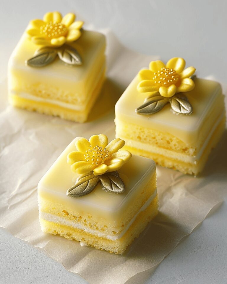 Delightful Lemon Petit Fours Recipe