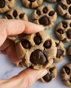 Nostalgic Paw Print Peanut Butter Blossom Cookies Recipe