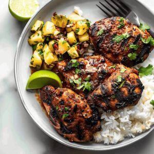 Caribbean Jerk Chicken with Pineapple Salsa Recipe
