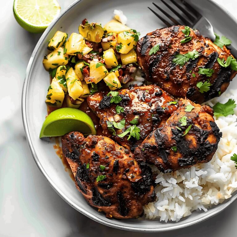 Caribbean Jerk Chicken with Pineapple Salsa Recipe