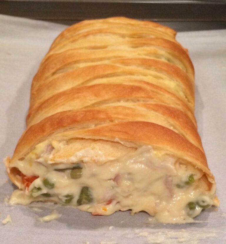 Chicken Pot Pie Crescent Braid Recipe