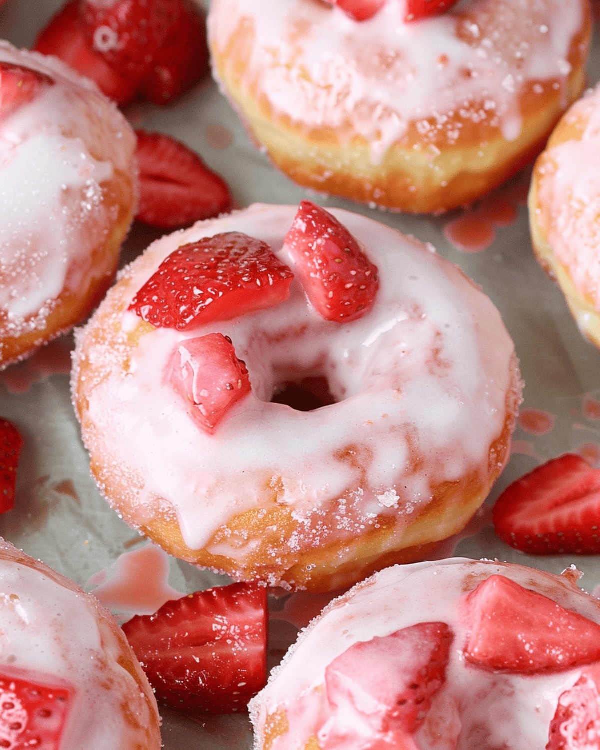 Sweet Strawberry Donuts Recipe