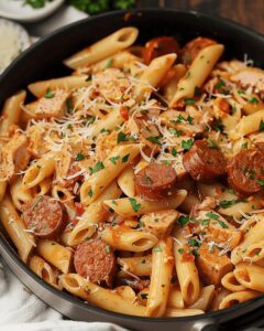 Spicy Cajun Sausage Pasta Explosion Recipe