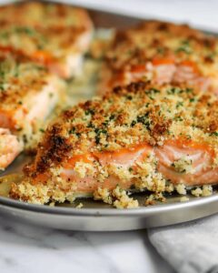 Crispy Panko Crusted Salmon Recipe