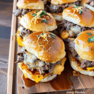 Roast Beef & Cheddar Sliders Recipe