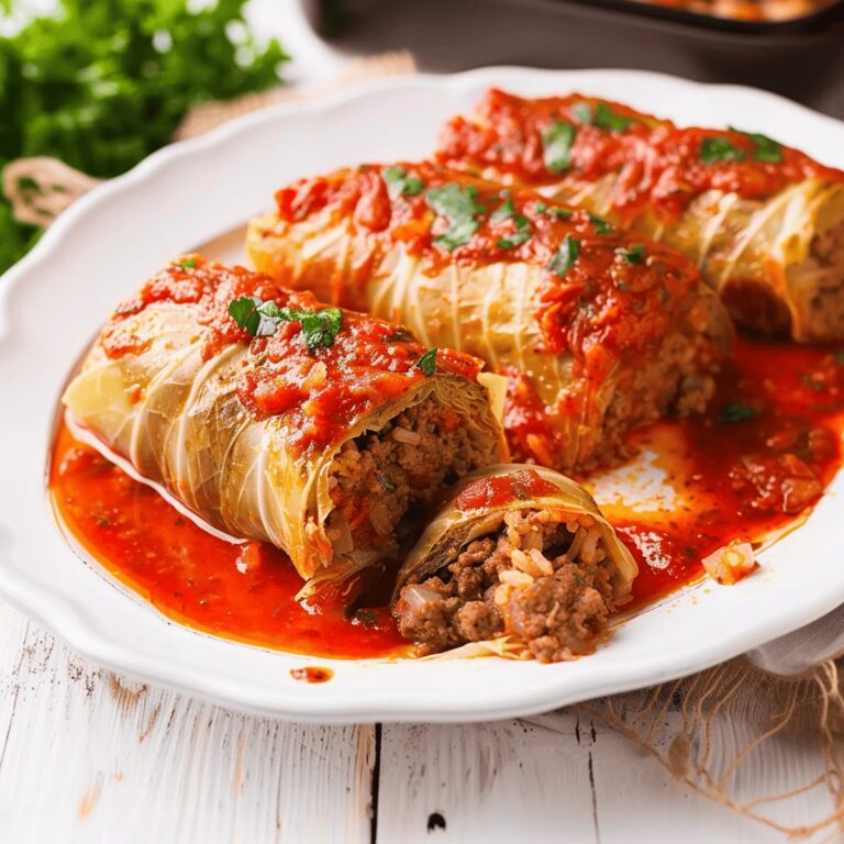 Hearty Traditional Cabbage Rolls Recipe