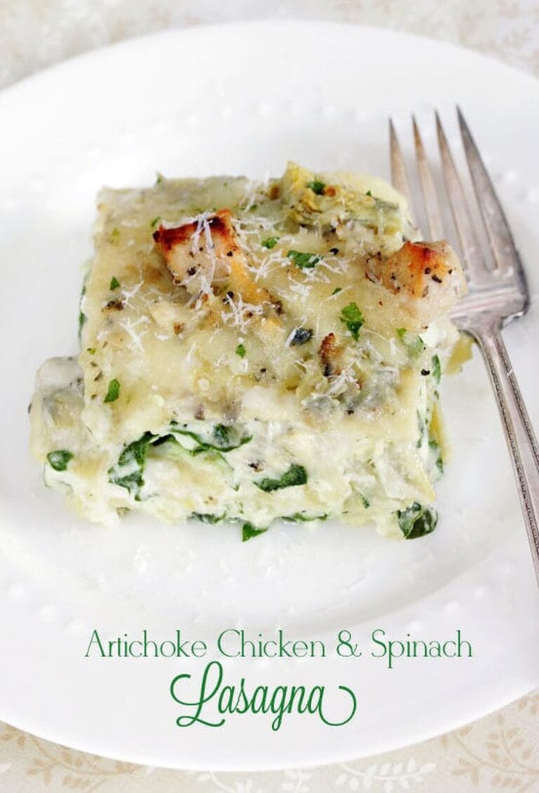 Artichoke Chicken And Spinach Lasagna Recipe