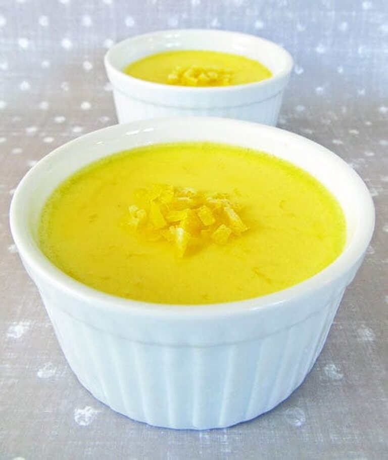 Baked Lemon Custard Pots Recipe