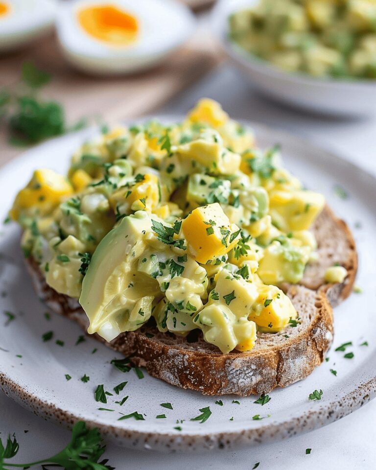 Creamy Avocado Egg Salad Recipe
