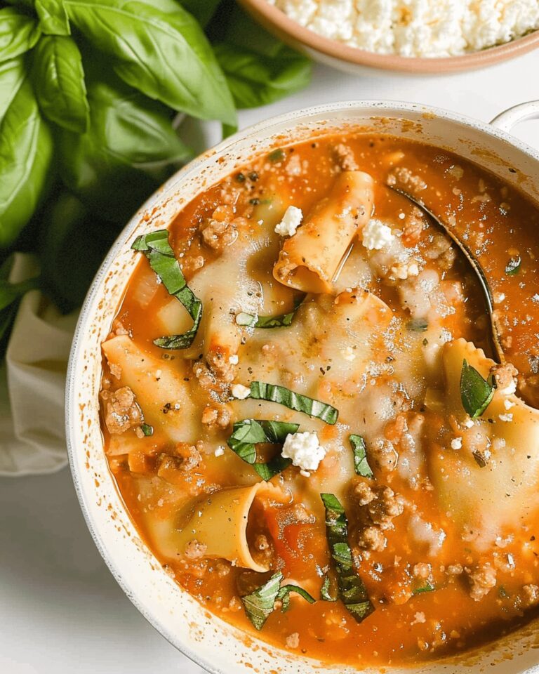 Velvety Lasagna Soup Recipe