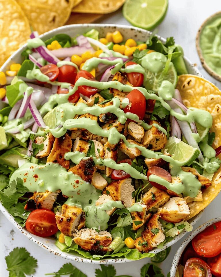 Zesty Lime Chicken Taco Salad Recipe