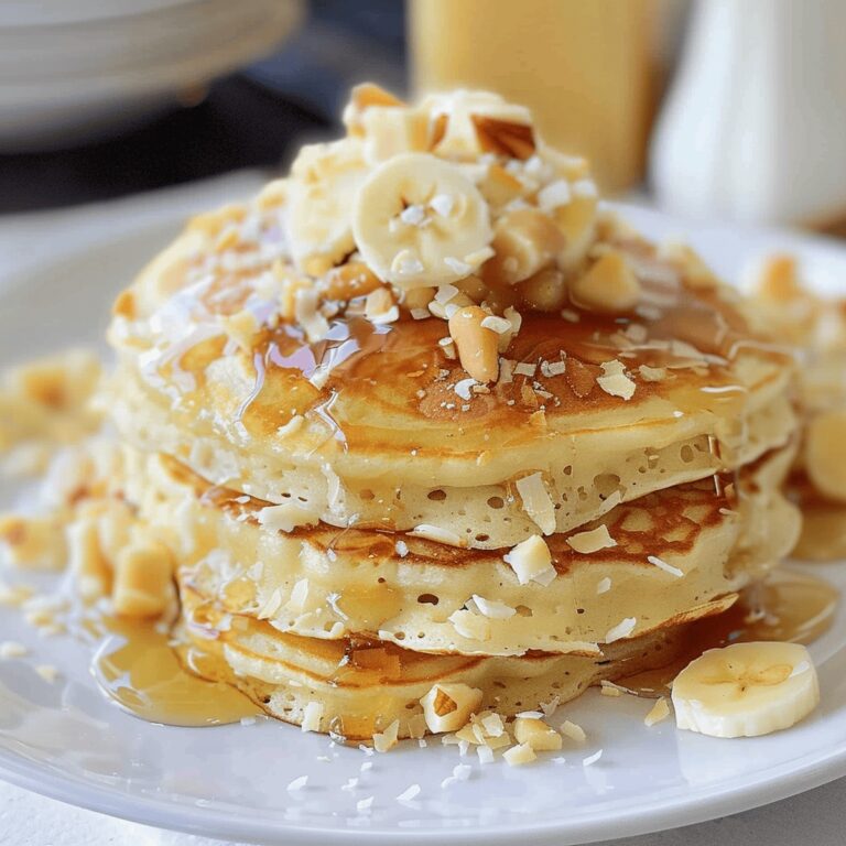 Toasted Coconut Macadamia Pancakes Recipe