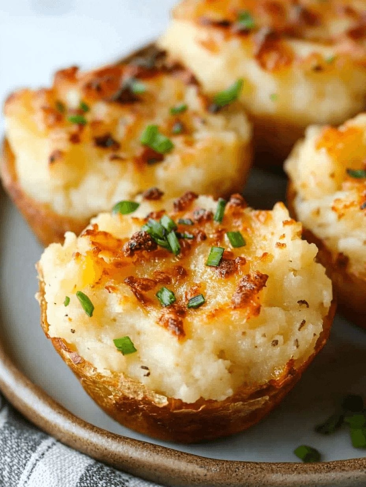 Garlic Parmesan Mashed Potato Cups Recipe