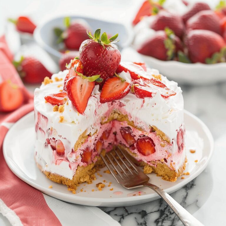 Strawberry Shortcake Ice Cream Cake Recipe