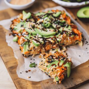 Creamy Salmon Sushi Bake Recipe