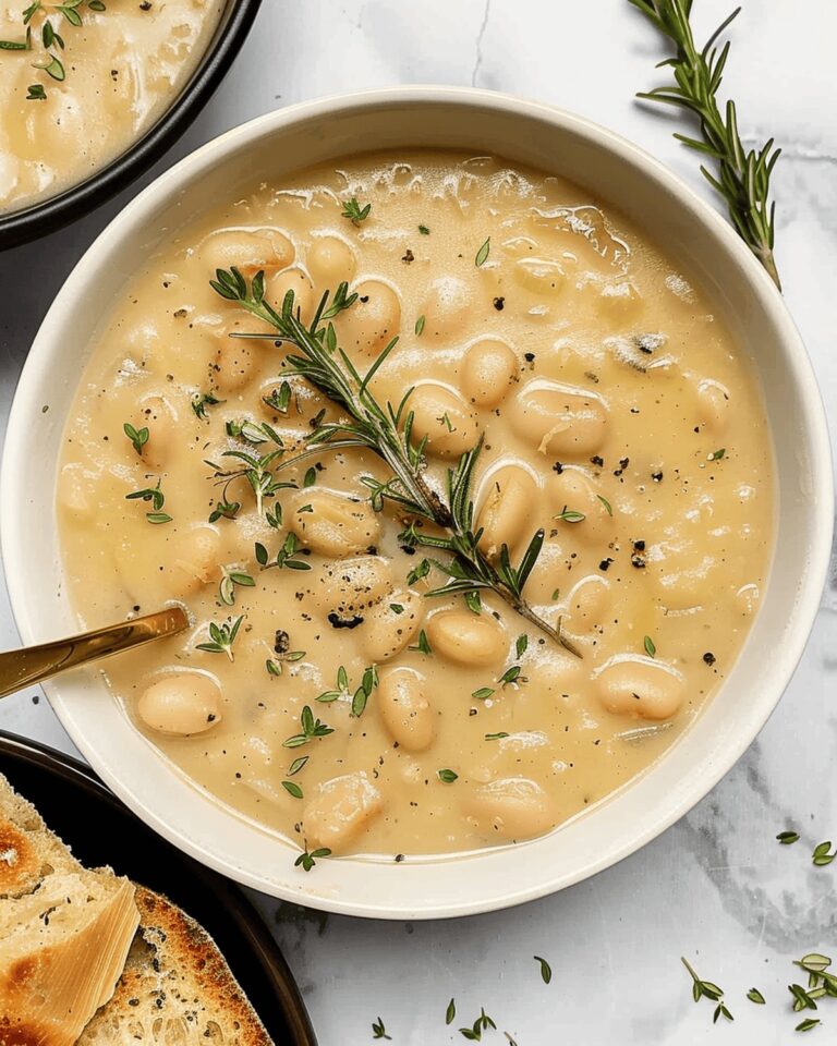 Comforting Rosemary Garlic White Bean Soup Recipe