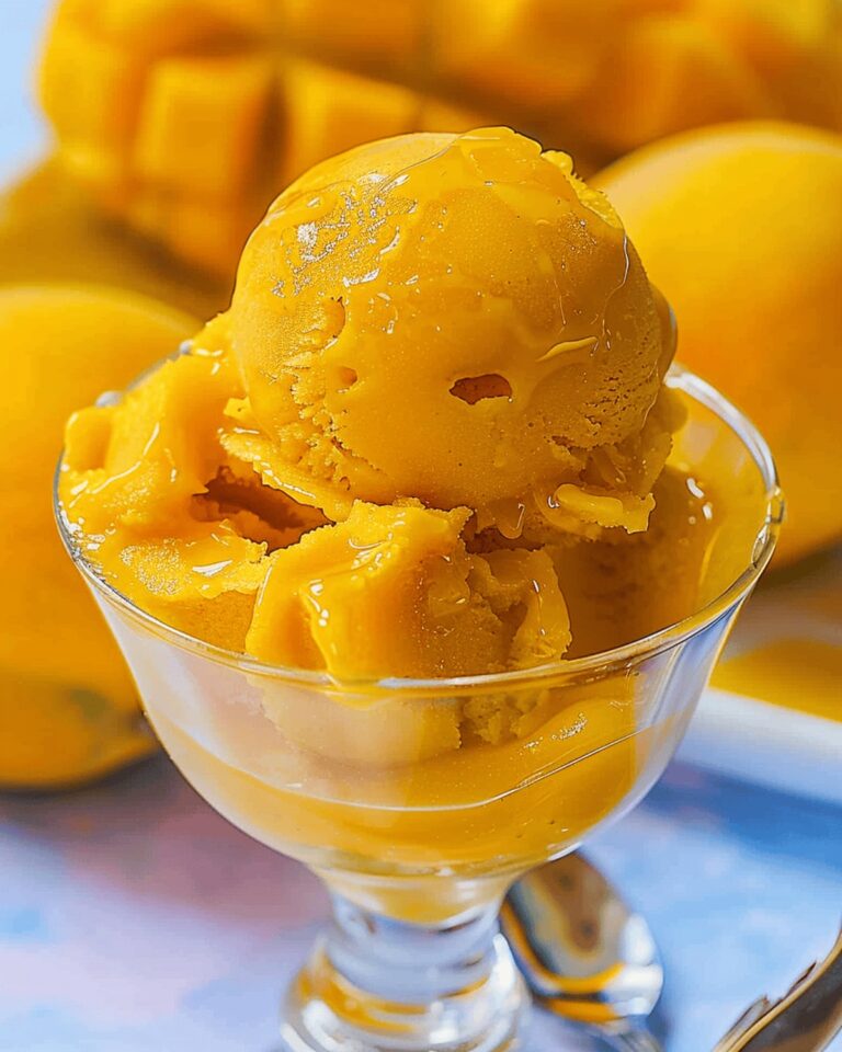 No-Churn Mango Sorbet Recipe