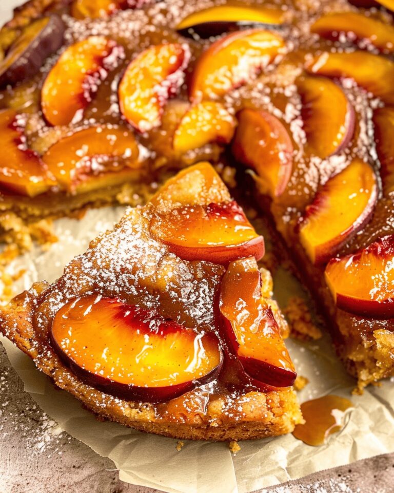 Rustic Bourbon Peach Upside Down Cake Recipe