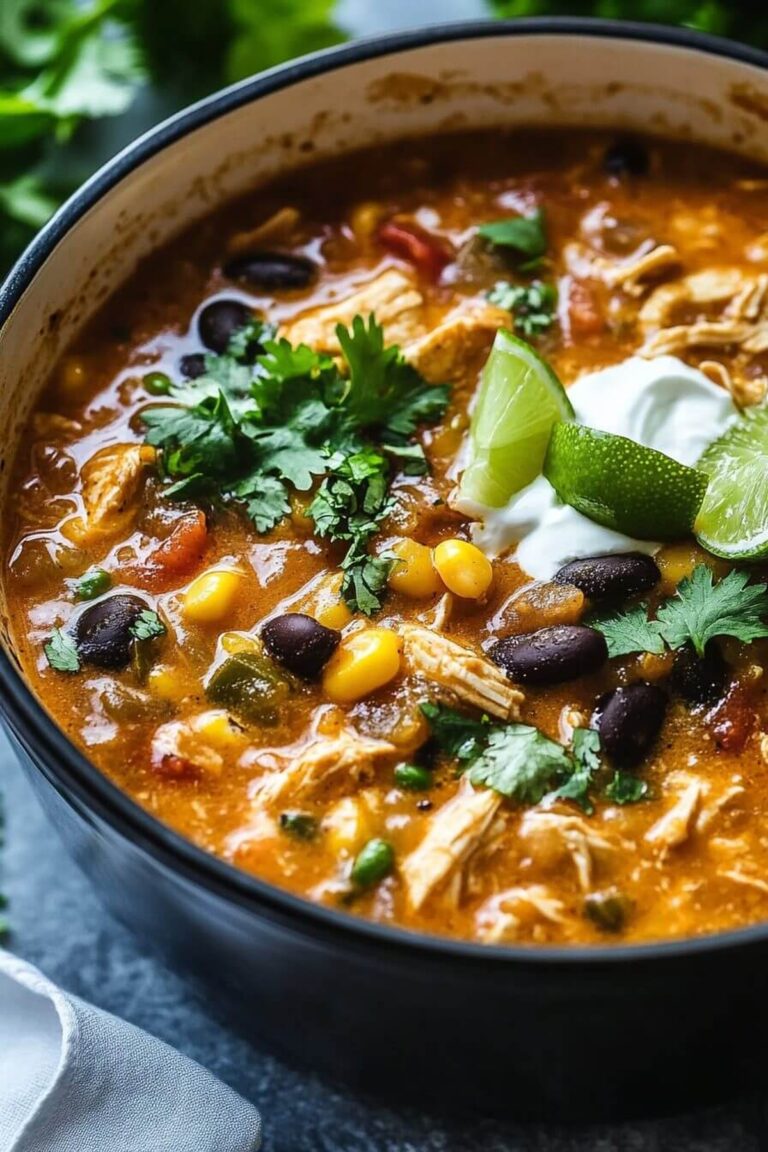 8-Can Chicken Taco Soup Recipe