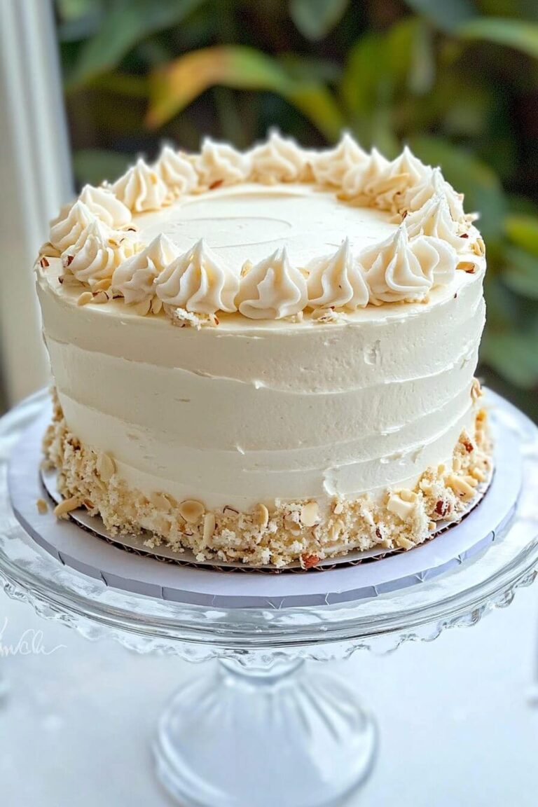 White Almond Cake Recipe