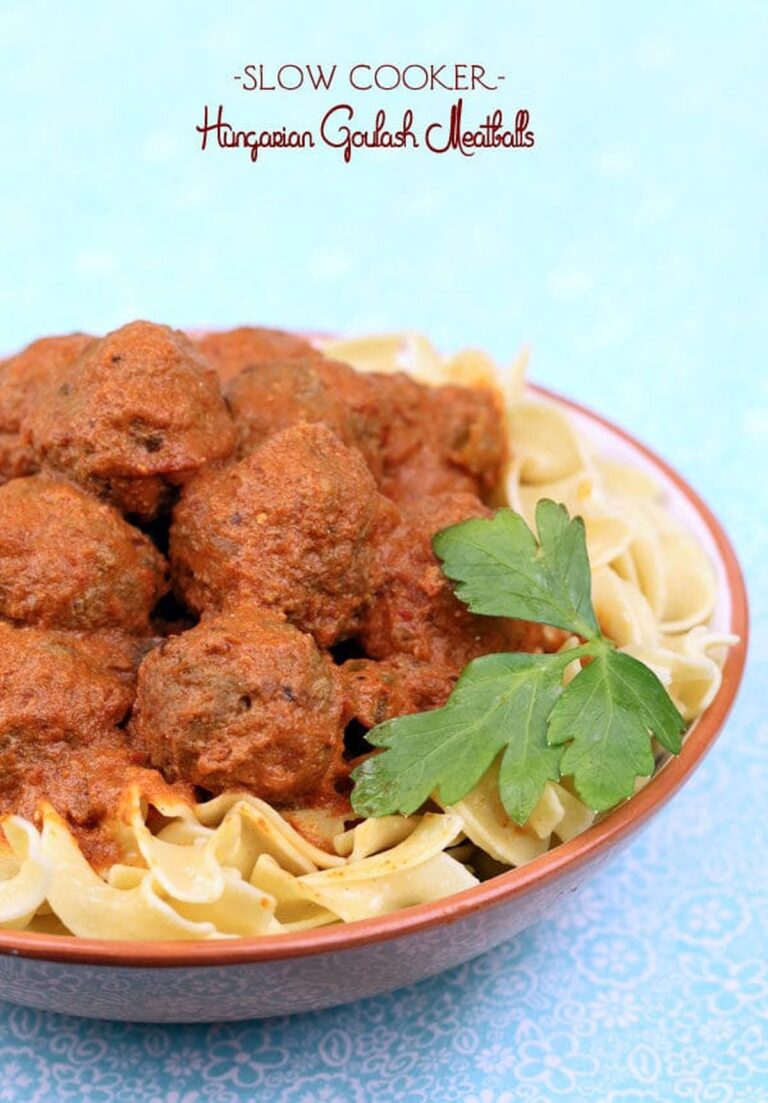 Slow Cooker Hungarian Goulash Meatballs Recipe