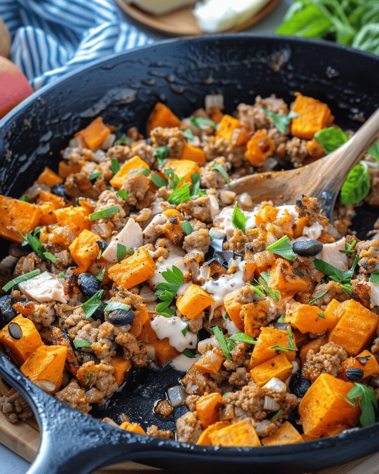 Hearty Ground Turkey and Sweet Potato Skillet Recipe