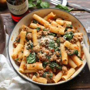Creamy Sausage Rigatoni Recipe