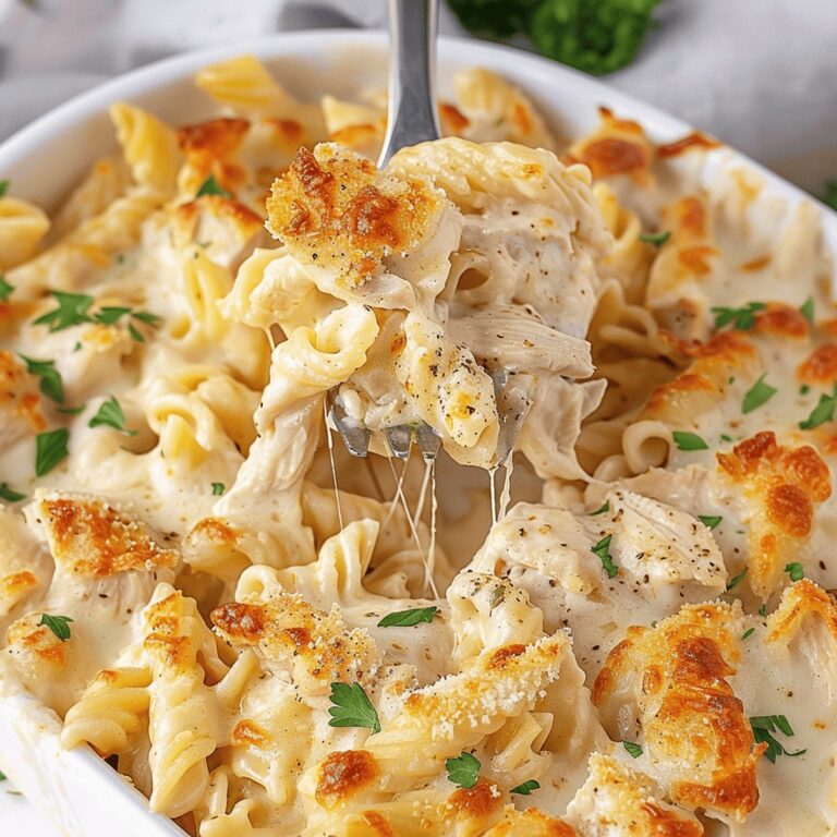 Creamy Garlic Parmesan Chicken Pasta Bake Recipe