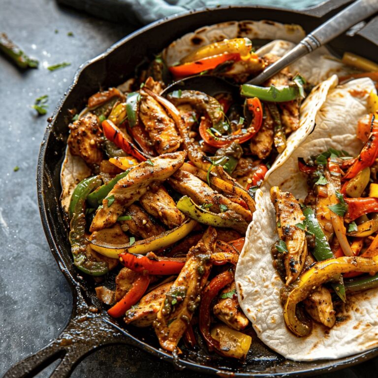 Smoky Chicken and Pepper Fajitas Recipe