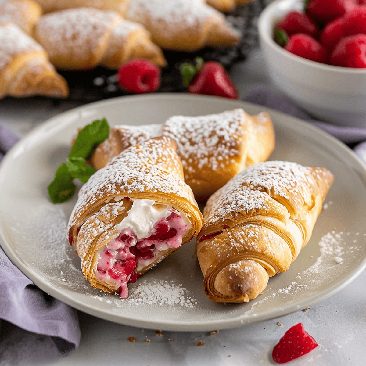 Strawberry Cheesecake Crescent Rolls Recipe