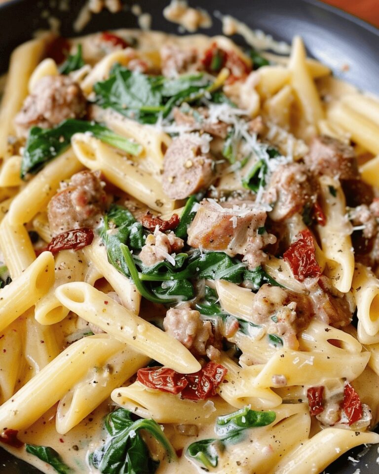 Hearty Sausage And Spinach Pasta Recipe