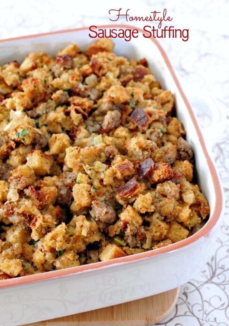 Homestyle Sausage Stuffing Recipe