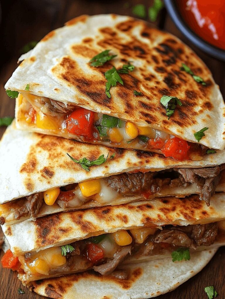 Loaded Steak Quesadillas Recipe