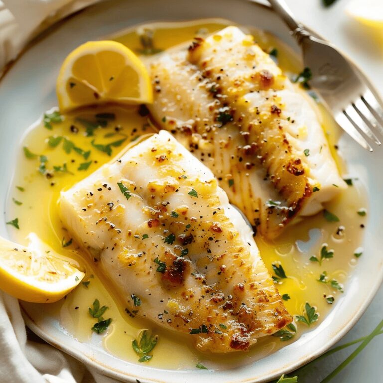 Creamy Lemon Butter Fish Recipe