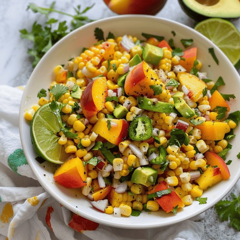 Sweet Corn and Peach Salad Recipe