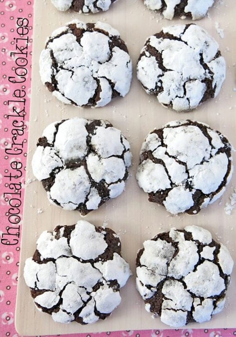 Chocolate Crackle Cookies Recipe