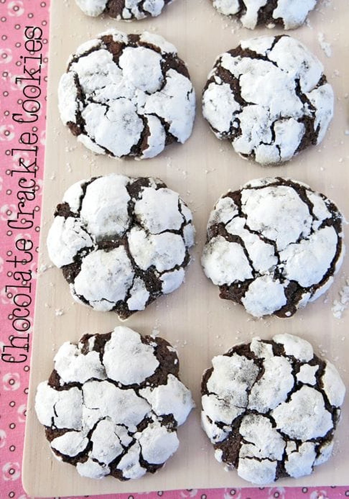 Chocolate Crackle Cookies Recipe