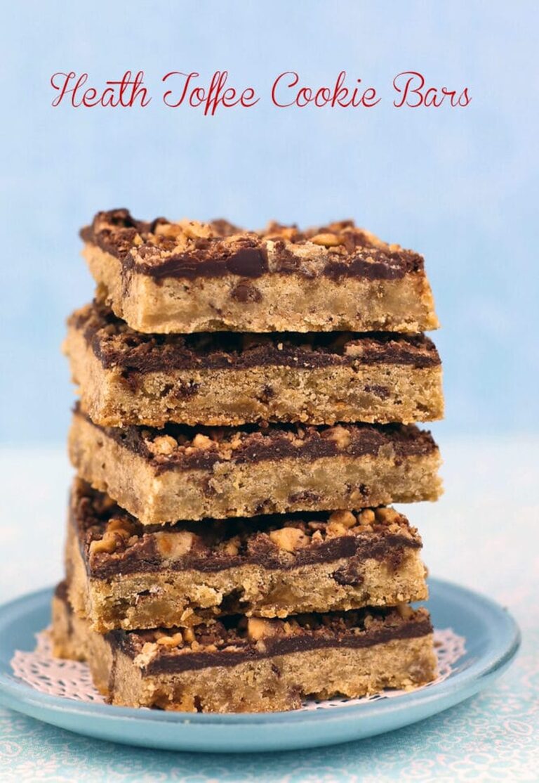 Heath Toffee Cookie Bars Recipe
