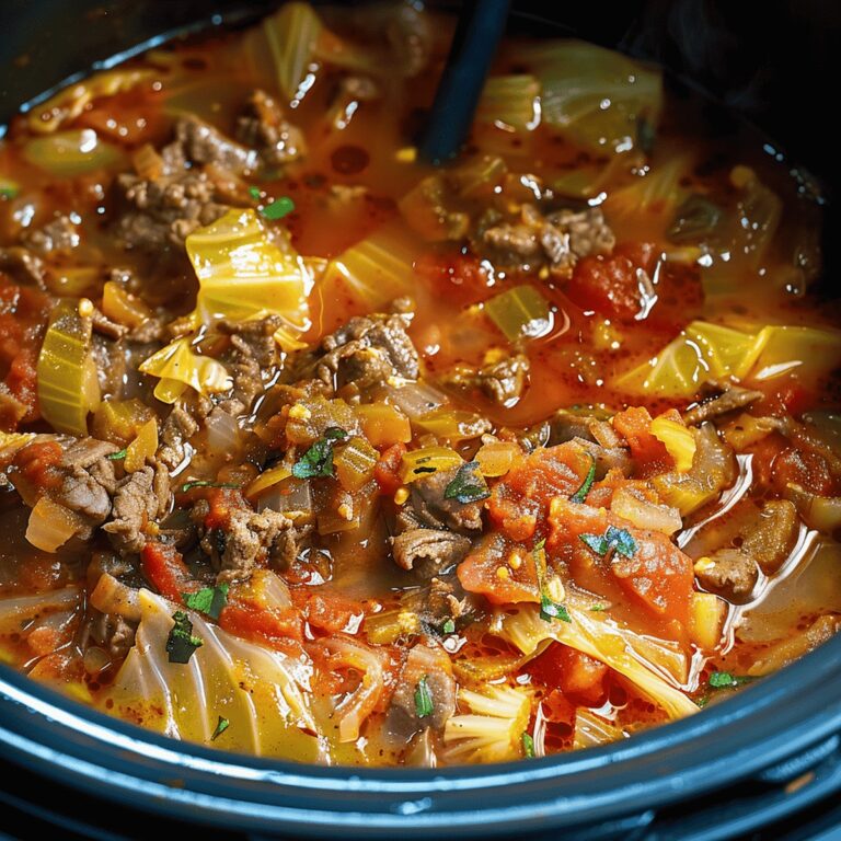 Spicy Cabbage and Beef Soup Recipe